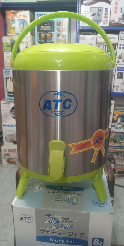 کلمن ۸ لیتری ای تی سی ATC با بدنه استیل