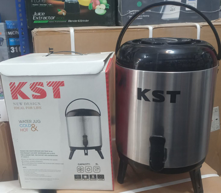 کلمن آب ۸ لیتری استیل KST کا اس تی