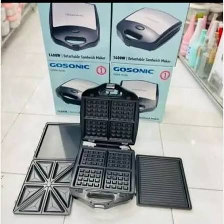 ساندویچ ساز گوسونیک مدل GSM-605 سه کاره با 8 خانه