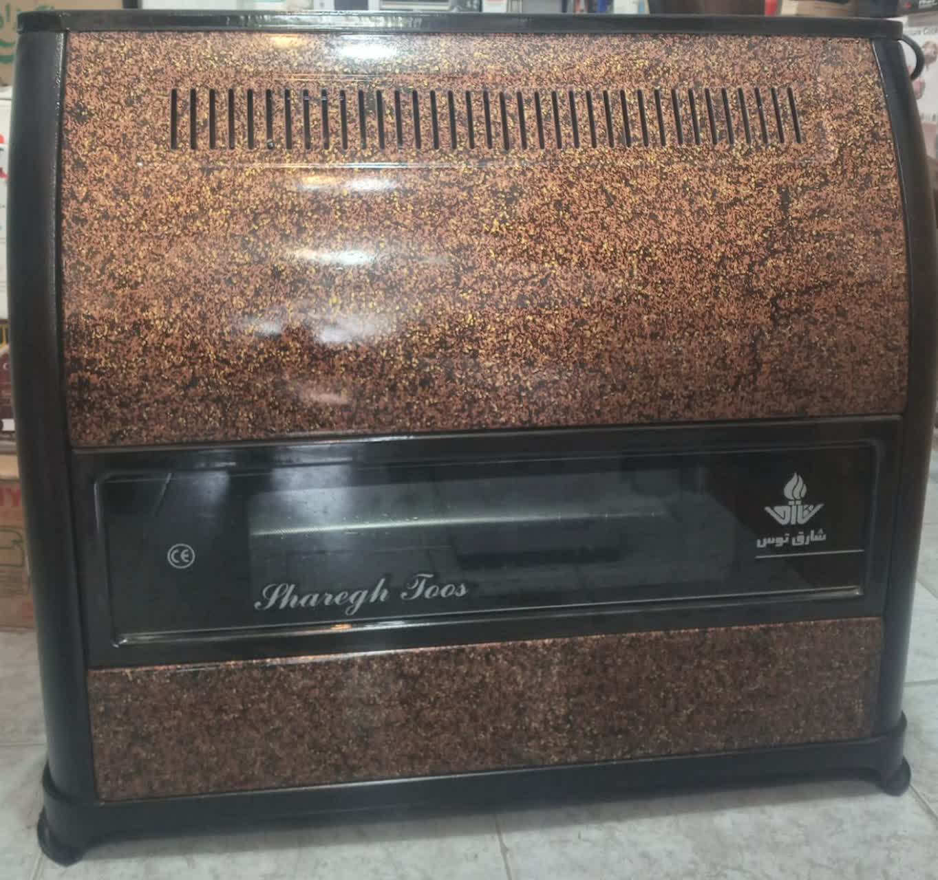 بخاری گازی شارق توس 12000مدل شراره  رنگ گرافیکی