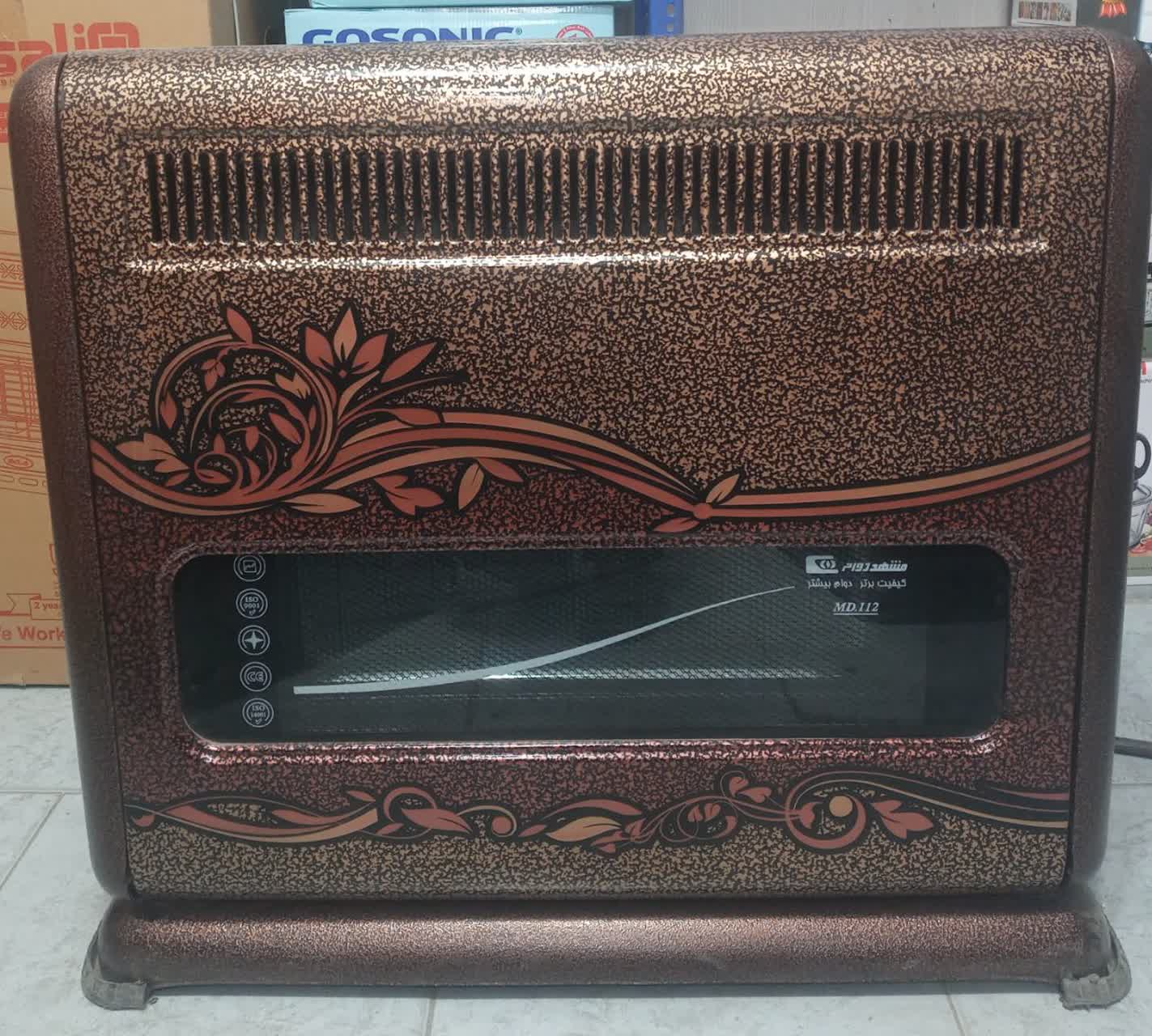 بخاری گازی 12 هزار مشهددوام مدل گرافیک MD-112