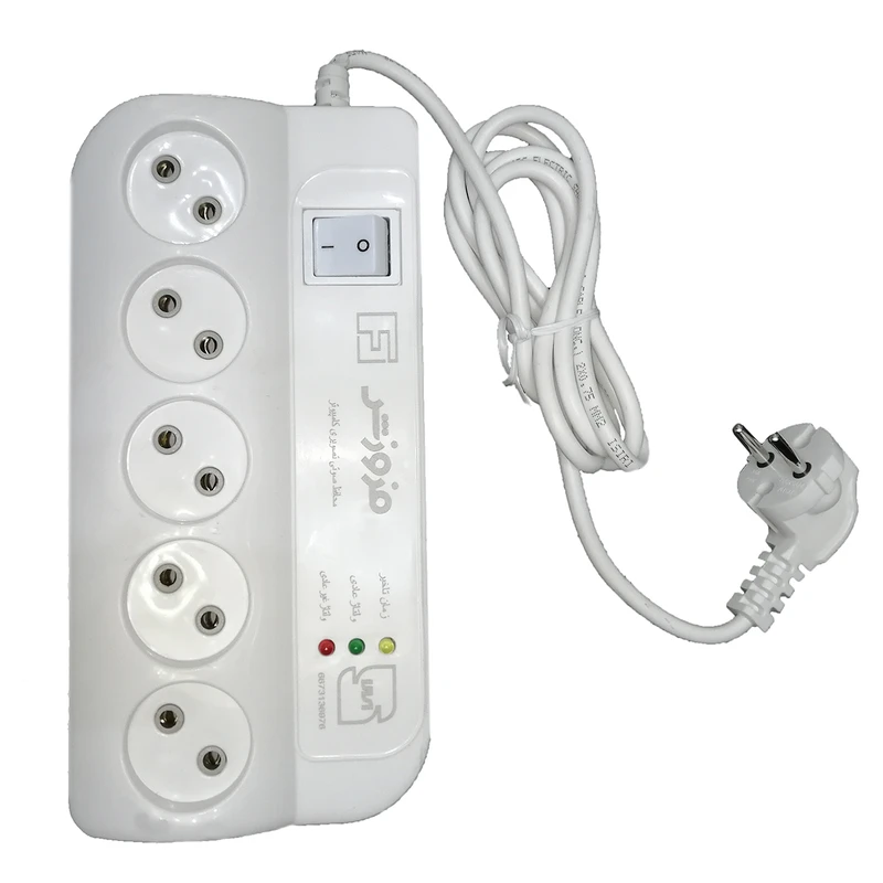 محافظ برق فروزش 5خونه کابل1/8مترمدل FR250