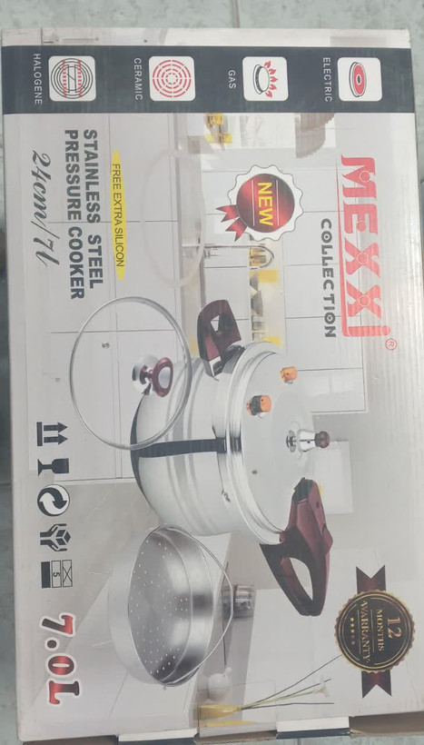 زودپز روگازی مکسی ژاپن مدل MX107L ظرفیت ۷ لیتر استیل ضد زنگ