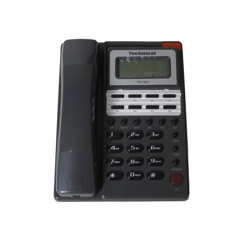 تلفن رومیزی تکنیکال مدل TEC-5847حافظه داررنگ مشکی